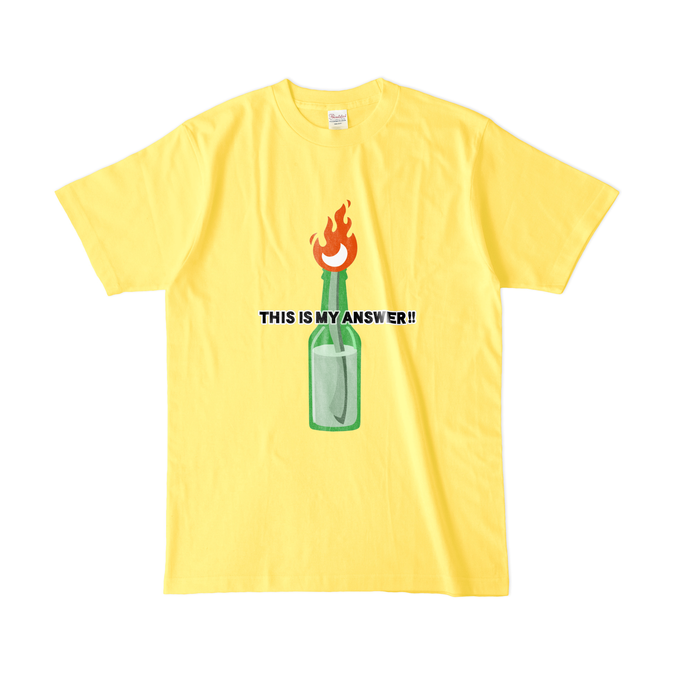 カラーTシャツ(濃色) - L - イエロー