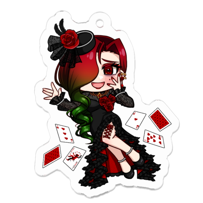 アクリルキーホルダー（コーティング） - 50 x 50 (mm)