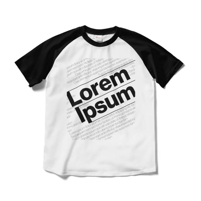 「HTMLとLoremIpsum」Tシャツ - M -