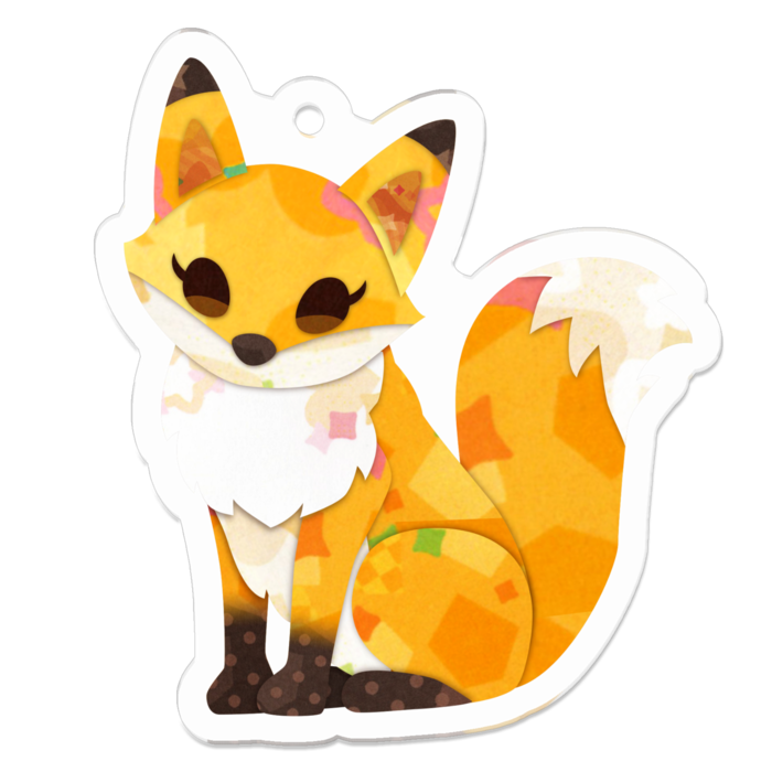 アクリルキーホルダー（コーティング）M - 50 x 50 (mm)