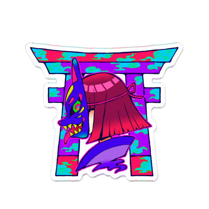アクリルバッジ - W70 × H70mm - 夜