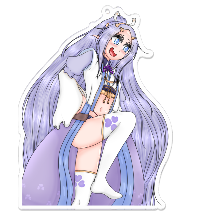 アクリルキーホルダー（コーティング） - 100 x 100 (mm)