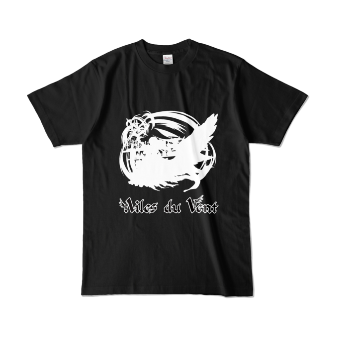 オリジナルシルエットカラーTシャツ（Black） - L -
