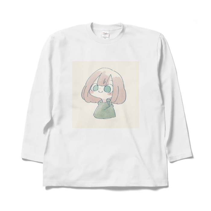 ロングスリーブTシャツ【表面】 - XL - ホワイト(1)