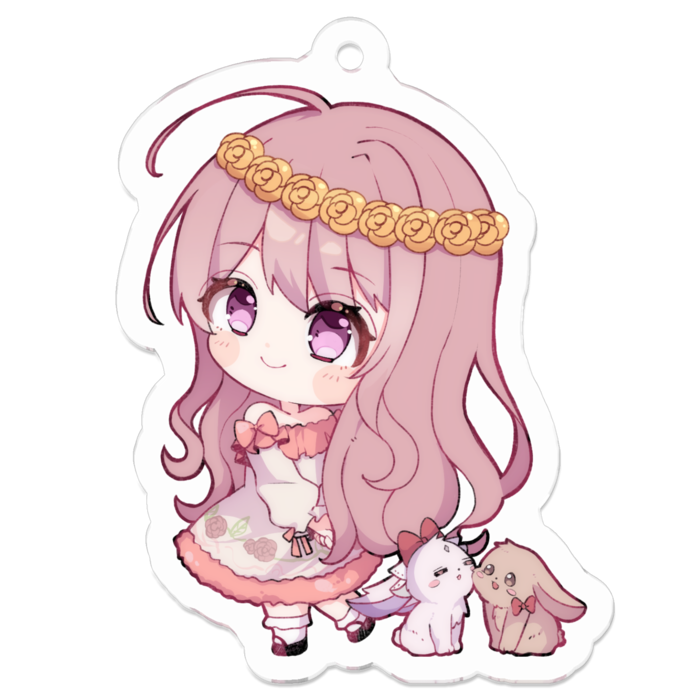 アクリルキーホルダー - 50 x 50 (mm)