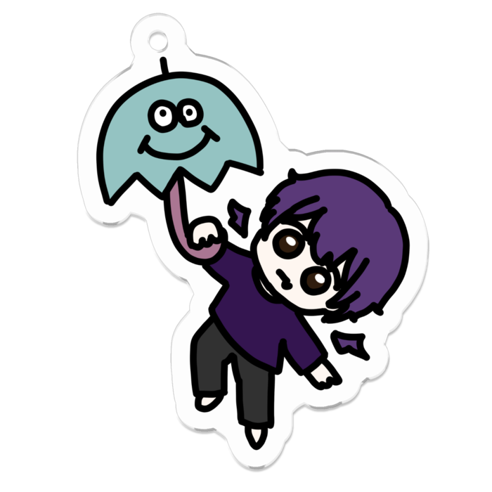 アクリルキーホルダー - 50 x 50 (mm)