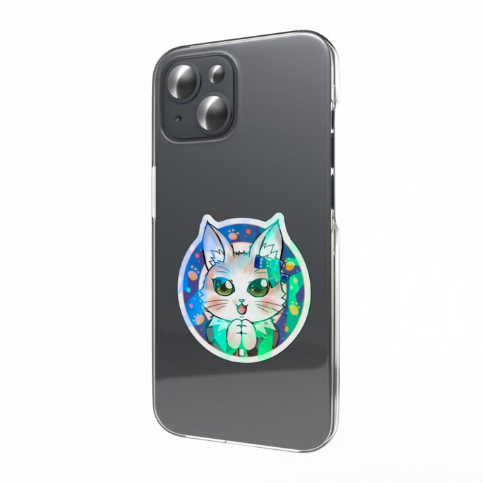 ホログラムスマホステッカー - 縦