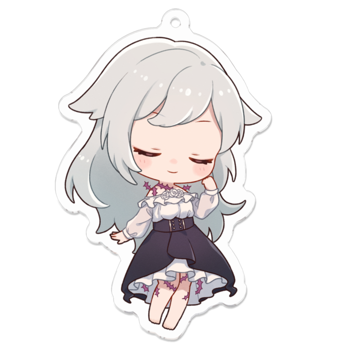 アクリルキーホルダー_小鳥遊ぐり（ドヤ） - 70 x 70 (mm)