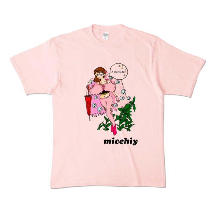 カラーTシャツ - XL - ライトピンク