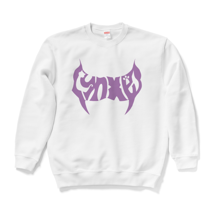 - L - ホワイト（紫文字）