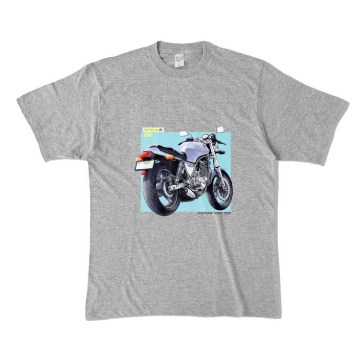 カラーTシャツ - XL - 杢グレー (濃色)