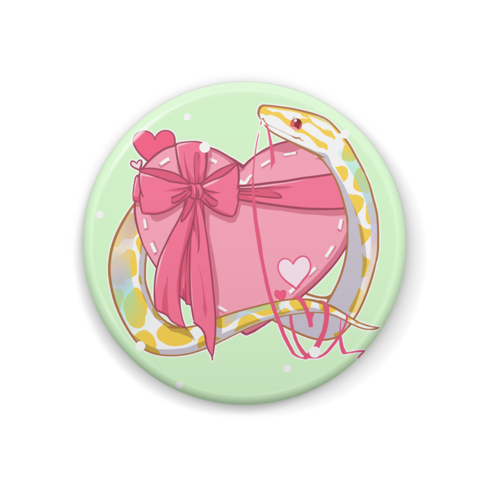 【バレンタイン缶バッジ🍫】コロニジ(アルビノ)