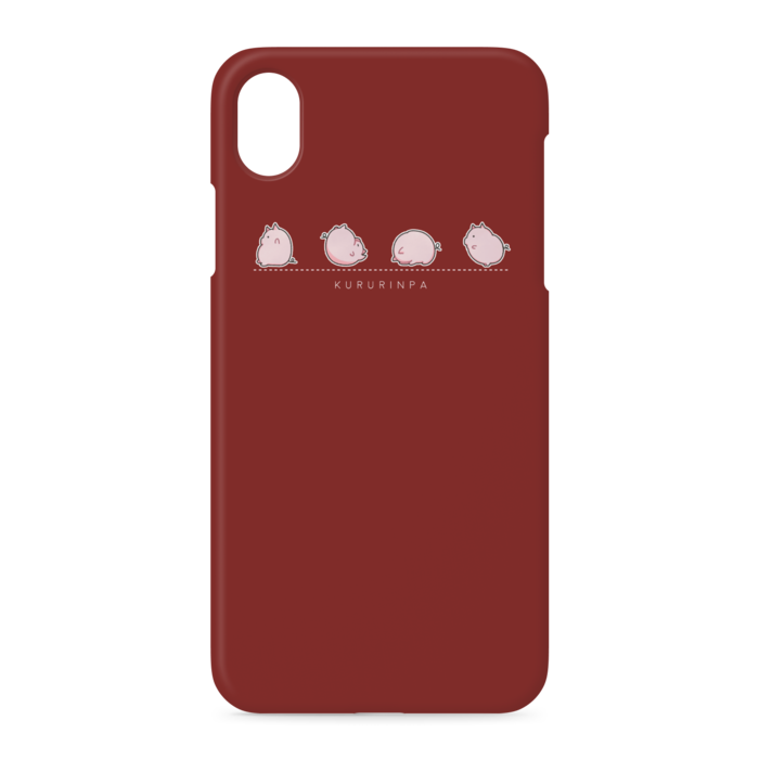 くるりんぱ Iphoneケース 赤 こぶたのアトリエ Booth