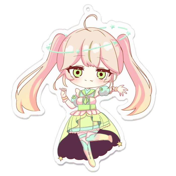 アクリルキーホルダー（コーティング） - 100 x 100 (mm)