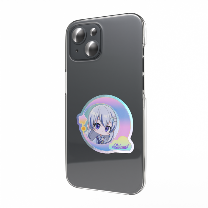 オーロラスマホステッカー（typeE） - W55 × H91mm