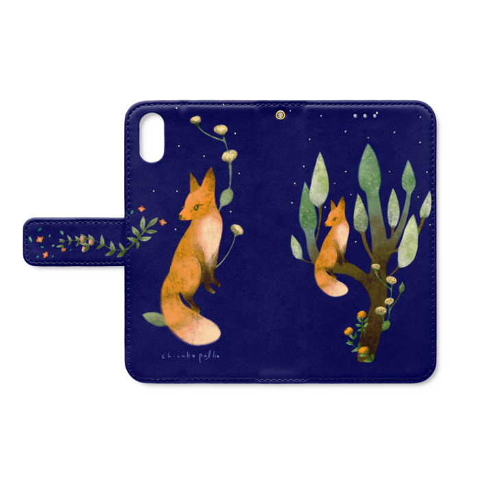 手帳型iPhoneケース - iPhone XS / X - ストラップ穴 あり