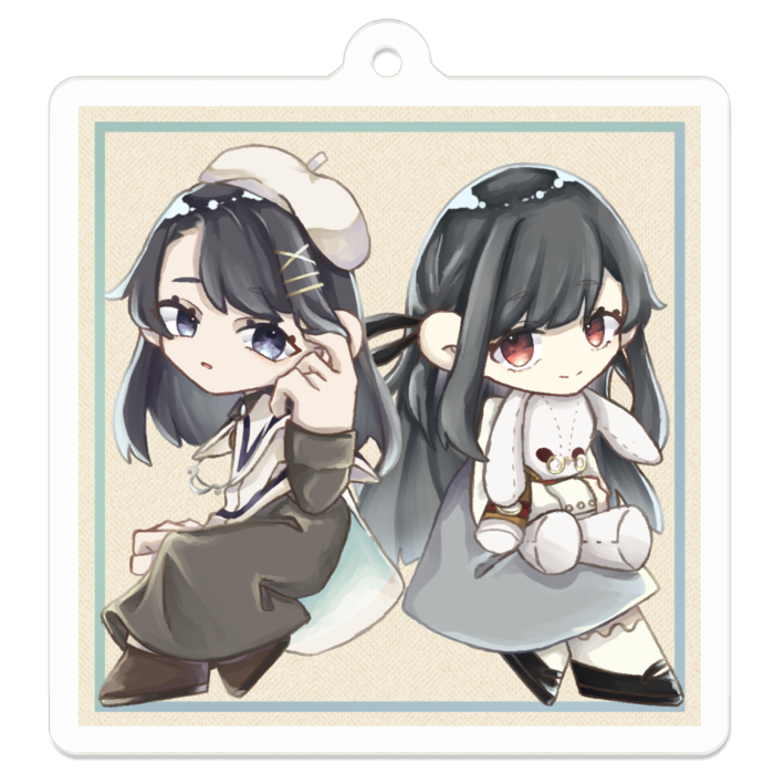 アクリルキーホルダー - 50 x 50 (mm)