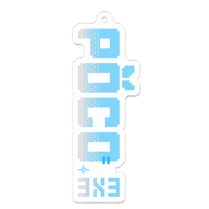 ロゴアクキー （水色）背景スケスケ