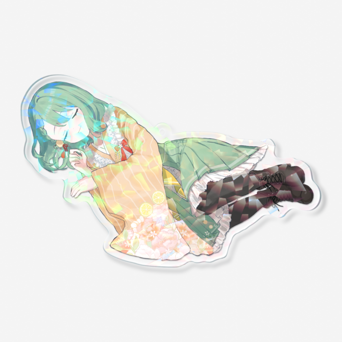 ホログラムアクリルキーホルダー - 100 × 100mm