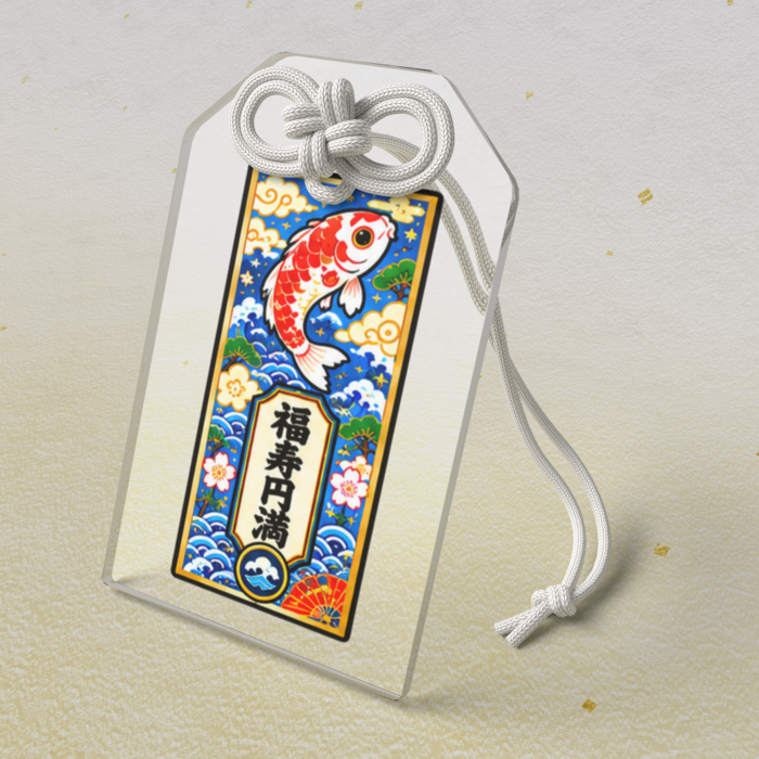 アクリルお守り - 50 × 80mm