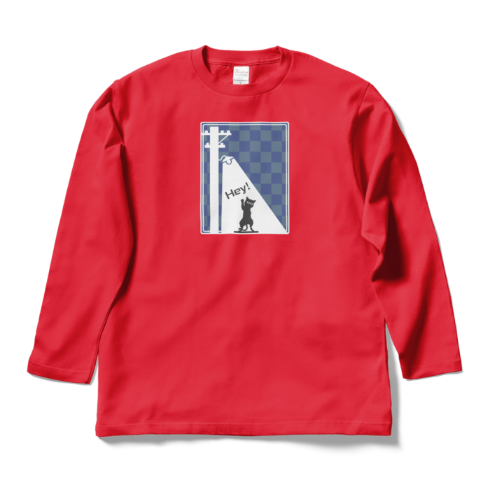 ロングスリーブTシャツ - L - レッド