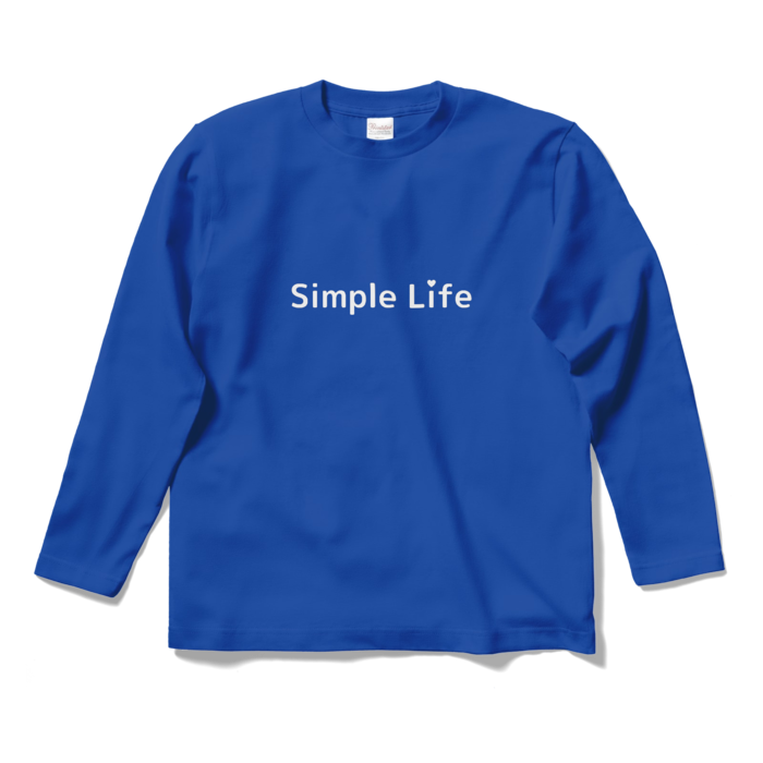 ロングスリーブTシャツ❤　青色　S