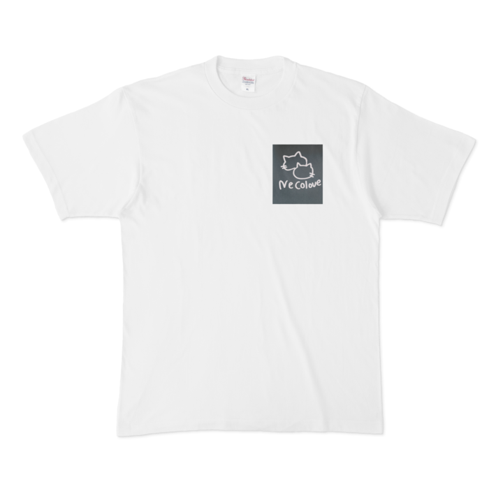 Tシャツ - XL - 白(ブラック)
