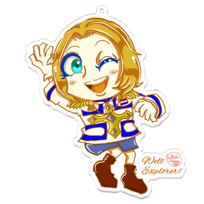 アクリルキーホルダー（コーティング） - 100 x 100 (mm)