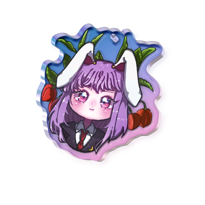 オーロラアクリルキーホルダー - 50 × 50mm