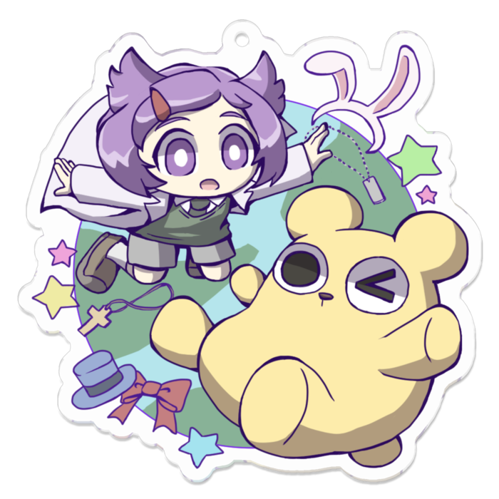 アクリルキーホルダー - 70 x 70 (mm)