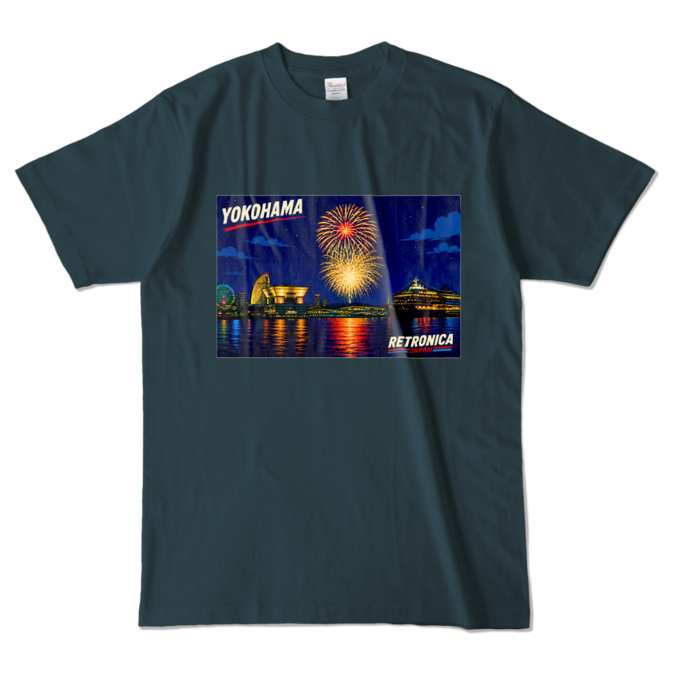 カラーTシャツ - L - デニム (濃色)