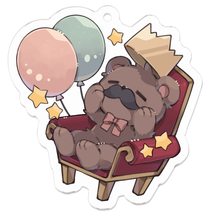 アクリルキーホルダー - 50 x 50 (mm)