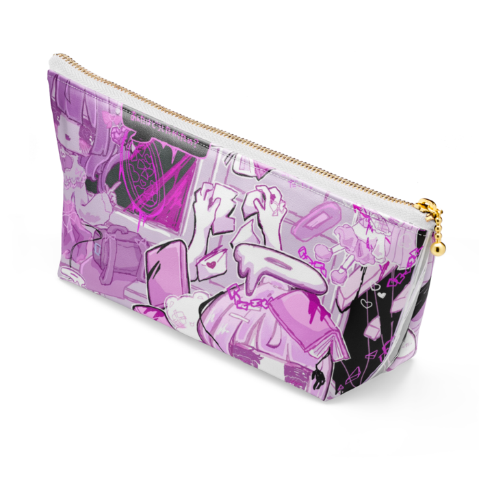 ポーチ - 長さ21.5cm / 高さ10cm - ホワイト