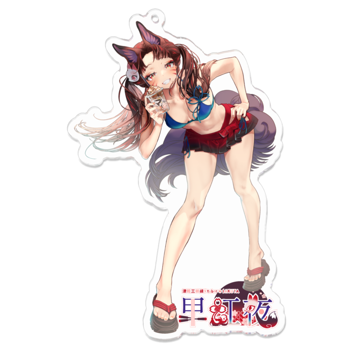 水着アクリルキーホルダー - 100 x 100 (mm)