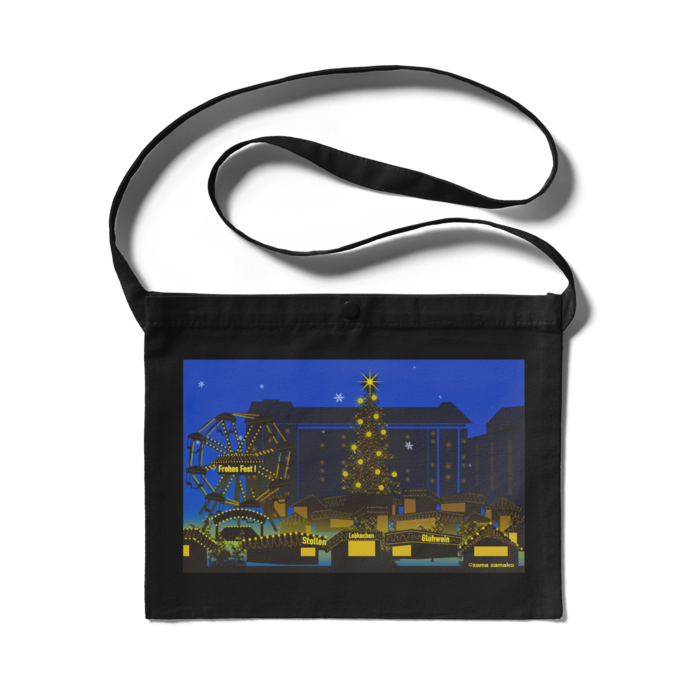 サコッシュ -ブルー- 300 x 230 (mm)(1)