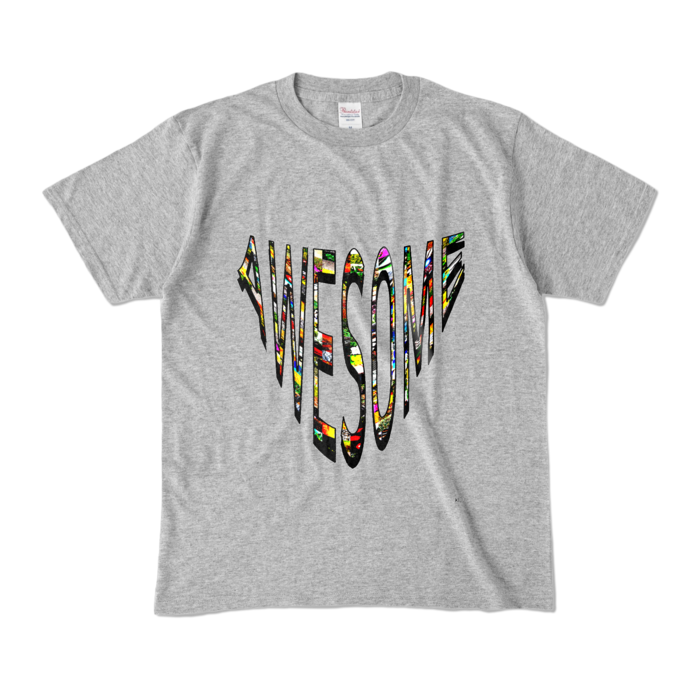 カラーTシャツ - M - 杢グレー (濃色)