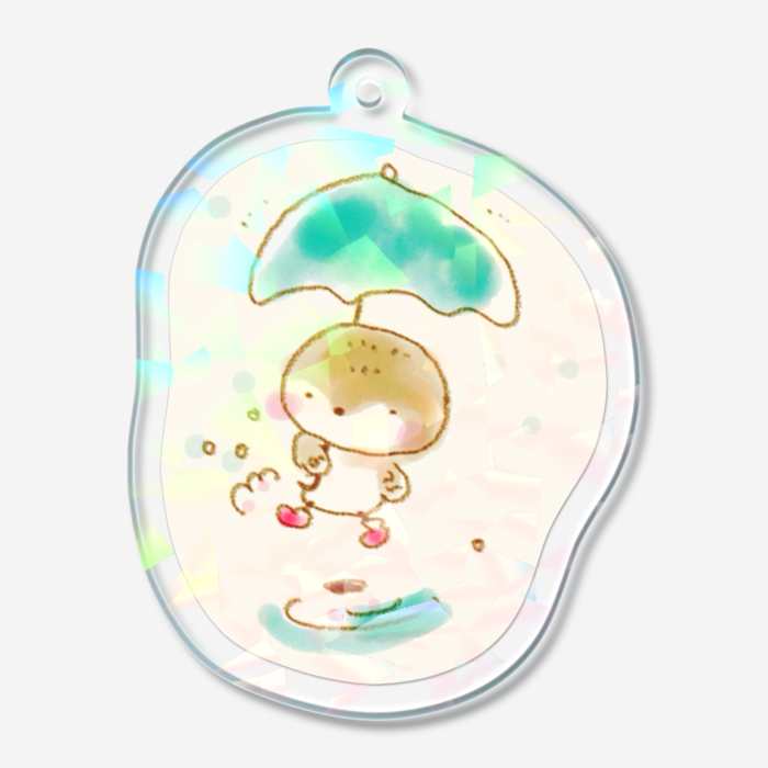 ホログラムアクリルキーホルダー - 50 × 50mm(1)