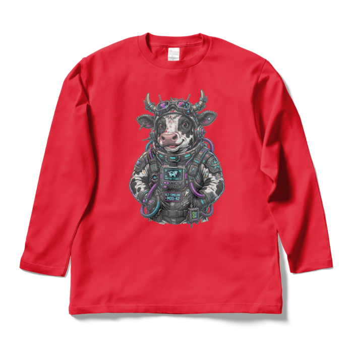 ロングスリーブTシャツ - L - レッド