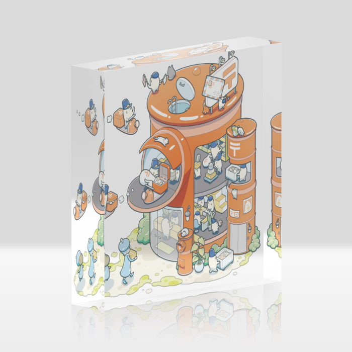 アクリルブロック - 100x100mm