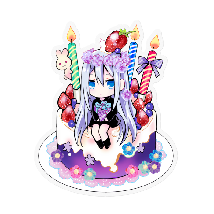 ステッカー - 100 x 100 (mm)クリア