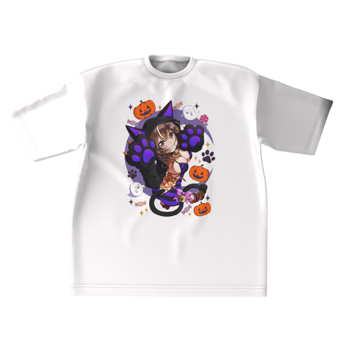 ビッグシルエットTシャツ(白） - XL - 