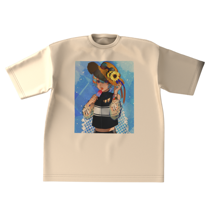 ビッグシルエットTシャツ - XL - ベージュ
