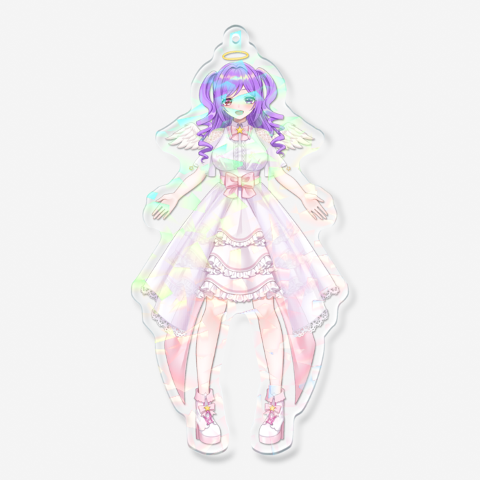 ホログラムアクリルキーホルダー - 100 × 100mm