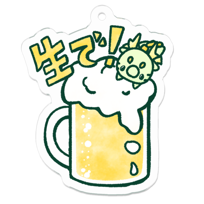 アクリルキーホルダー - 50 x 50 (mm)