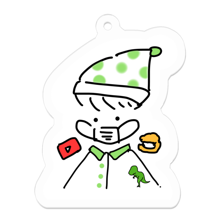 アクリルキーホルダー（コーティング） - 50 x 50 (mm)