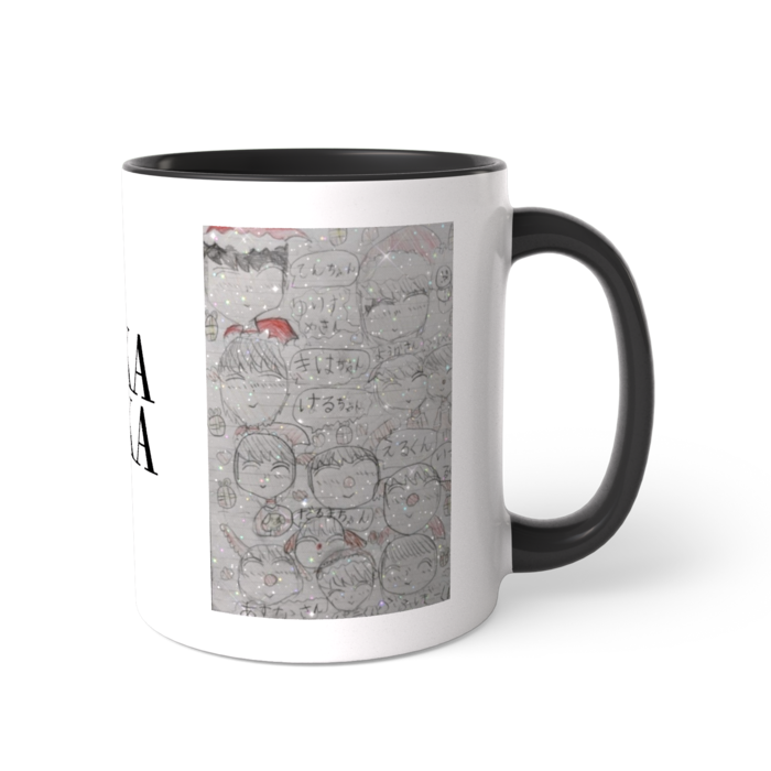 ツートンカラーマグカップ - 直径 8.2cm / 高さ 9.5cm