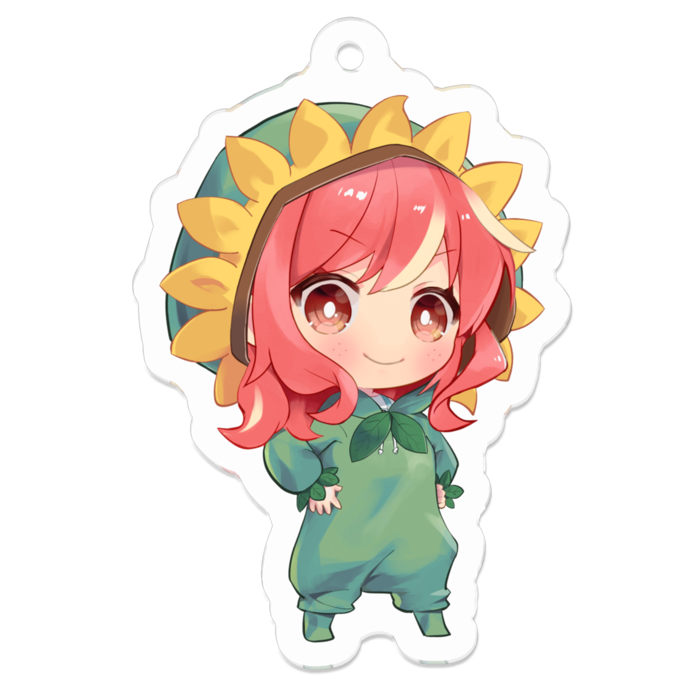 アクリルキーホルダー（コーティング） - 50 x 50 (mm)