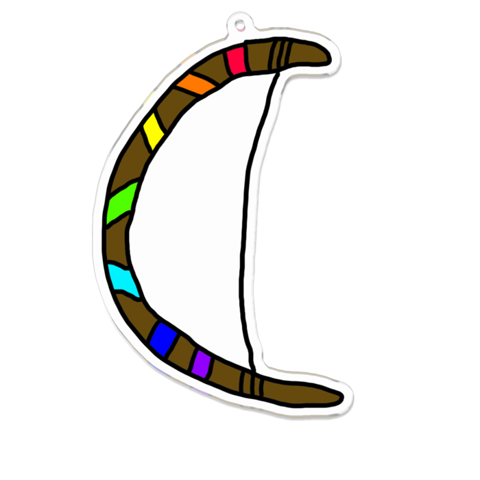 アクリルキーホルダー - 100 x 100 (mm)