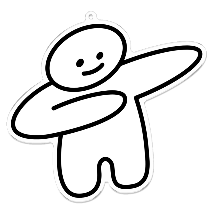 アクリルキーホルダー - 100 x 100 (mm)