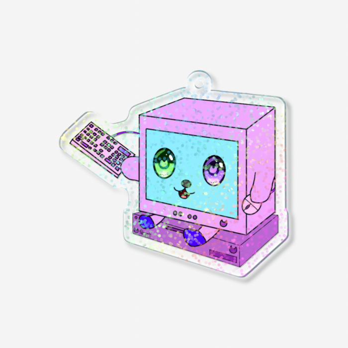 ホログラムアクリルキーホルダー - 70 × 70mm